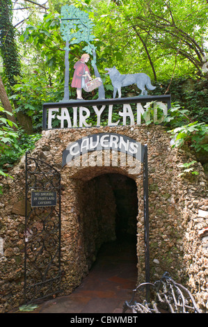 Tennessee, Chattanooga, Rock City Gardens stabilito 1932, Fairyland caverne. Foto Stock