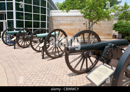 Tennessee, Chattanooga, Chickamauga Battlefield National Military Park, la guerra civile nel sito storico, centro visitatori. Foto Stock