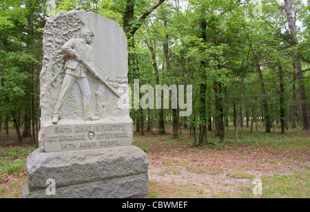 Tennessee, Chattanooga, Chickamauga Battlefield National Military Park, la guerra civile nel sito storico Foto Stock