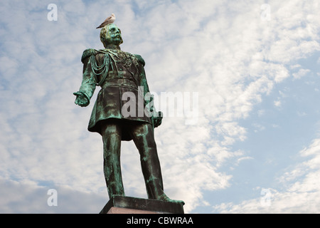 Helsinki: statua dello Zar Alessandro II Foto Stock
