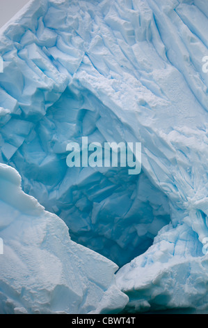ICEBERG WILHELMINA BAY, Antartide Foto Stock
