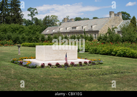 FRANKLIN Delano Roosevelt GRAVE SPRINGWOOD HYDE PARK DI NEW YORK Foto Stock