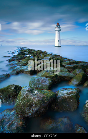 New Brighton Lighthouse CHESHIRE REGNO UNITO Foto Stock