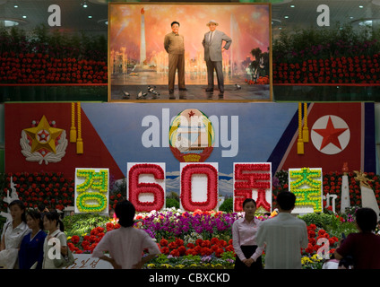 Repubblica democratica popolare di Corea girando sessanta, Pyongyang, Corea del Nord Foto Stock
