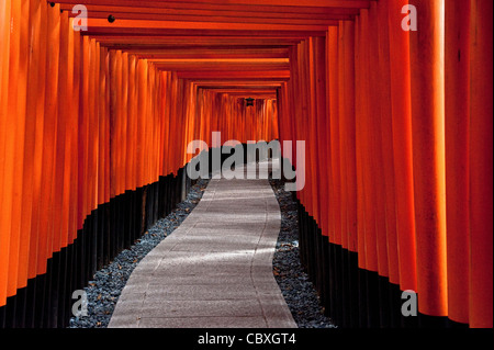 Fushimi Inari Santuario a Kyoto, Giappone, religione scintoista, Giappone Foto Stock
