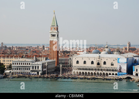 Piazza San Marco da San Giorgio Maggiore Foto Stock