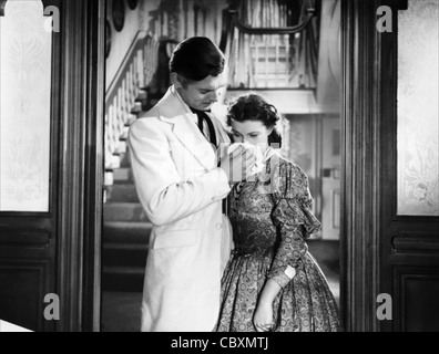 William Clark Gable (Febbraio 1, 1901 - Novembre 16, 1960) American film attore - Via col vento con Vivien Leigh Foto Stock