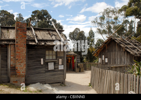 Uno di Australia le attrazioni più popolari è animata della gold rush open-air museum di Sovereign Hill in Ballarat, Victoria Foto Stock