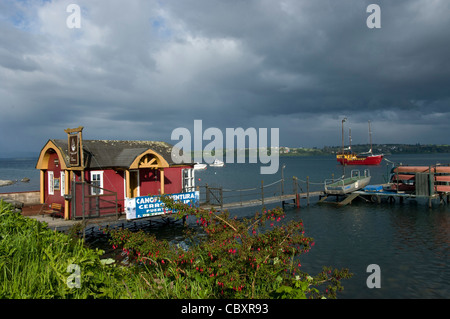 Il Cile. Lago Llanquihue in Puerto Varas. Distretto dei Laghi. Foto Stock