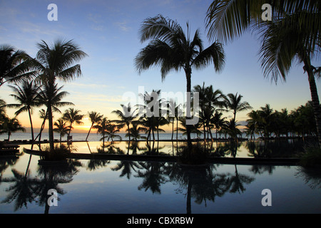 Tramonto in Mauritius Foto Stock