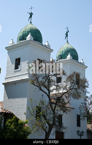 Santiago de Cile città. Chiesa di San Vicente Ferrer nel Los Dominicos. Quartiere di Las Condes. Foto Stock