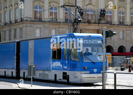 CargoTram di Dresda. Foto Stock