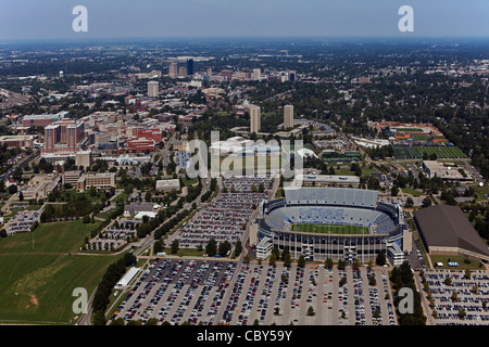 Fotografia aerea, Università di Kentucky, allo Stadio Commonwealth, Lexington, Kentucky Foto Stock