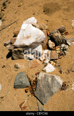 Himba recinto - Orupembe Conservancy - Kaokoland, Namibia Foto Stock