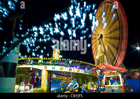 Swansea Winter Wonderland fiera del divertimento South Wales UK Foto Stock