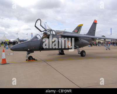 Francese Air Force Alpha Jet E47 a RAF Fairford, Inghilterra Foto Stock