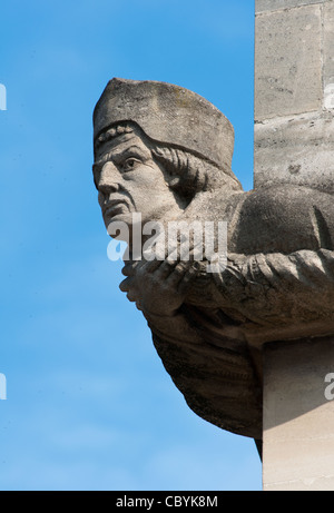 Le sculture presso il Magdalen College di Oxford, UK. Foto Stock