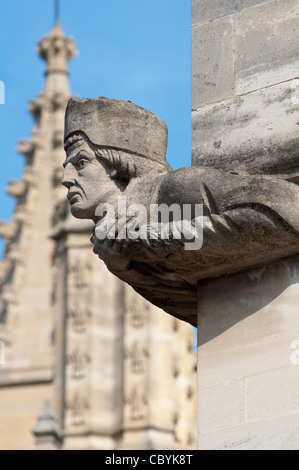 Le sculture presso il Magdalen College di Oxford, UK. Foto Stock