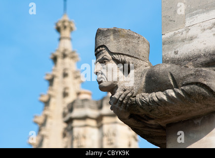 Le sculture presso il Magdalen College di Oxford, UK. Foto Stock
