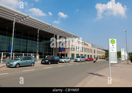Aeroporto Dusseldorf-Weeze, Renania settentrionale-Vestfalia (Germania). Foto Stock