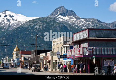 Broadway Street. Skagway. L'Alaska. Stati Uniti d'America Foto Stock