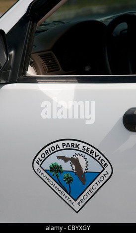 Florida Park Servizio Tutela Ambientale dipartimento badge Foto Stock