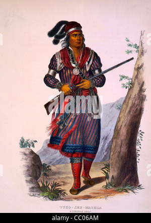 Tuko-See-Mathla, un capo Seminole, circa 1843 Foto Stock