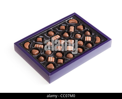 Vassoio assortiti di cioccolato al latte Foto Stock