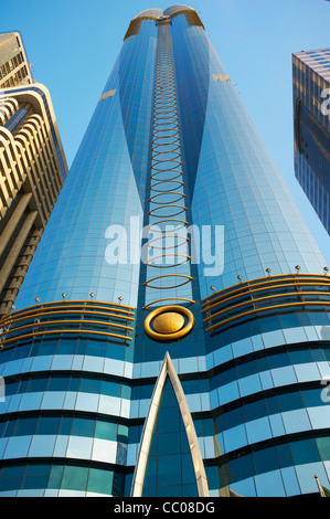 Esterno della Rosa di Sabrina più alte del mondo hotel a 333m Sheikh Zayed Road Dubai EMIRATI ARABI UNITI Foto Stock