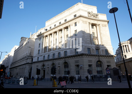 National Westminster Bank precedentemente natwest sede e National Provincial Bank Princes street Londra Inghilterra REGNO UNITO Foto Stock