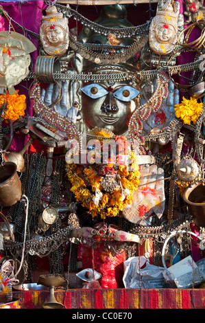 Indian altare alla dea Indù gangama. Andhra Pradesh, India Foto Stock