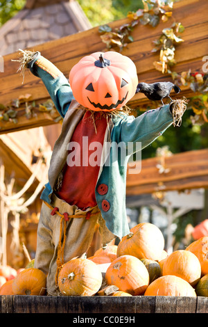 Halloween spaventapasseri in Tivoli a Copenaghen Foto Stock