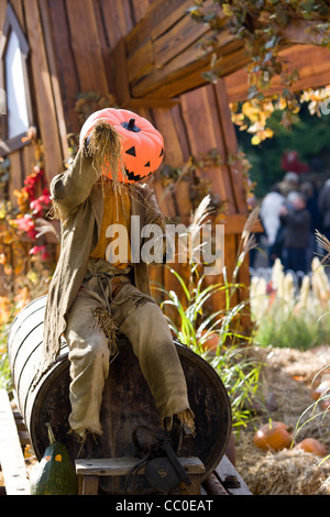Halloween spaventapasseri in Tivoli a Copenaghen Foto Stock