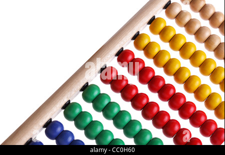 In perline colorate abacus Foto Stock