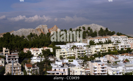 Grecia Atene Attica una vista di psychiko Foto Stock