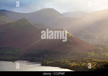 Derwent fells e Cat campane da Latrigg, Cumbria. Foto Stock