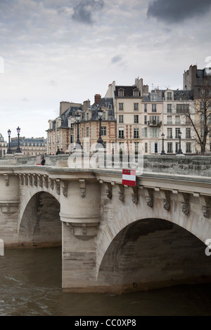 Pont Neuf ponte in Parigi, Francia Foto Stock