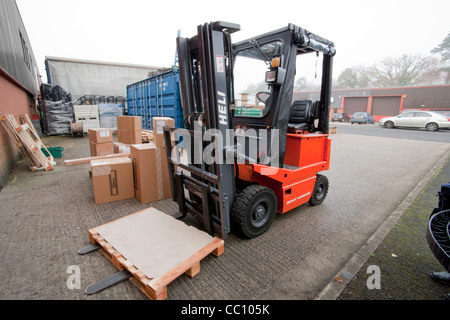 Carrello elevatore a forcale Foto Stock