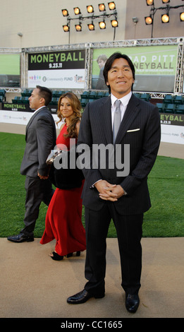 HIDEKI MATSUI giocatore di baseball MONEYBALL GIAPPONESE Foto Stock