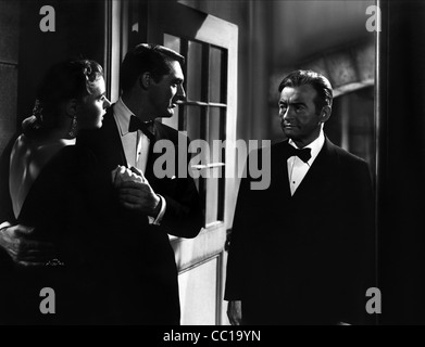INGRID BERGMAN, Cary Grant, Claude Rains, notoriamente, 1946 Foto Stock