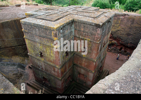 Beta Giyorgis - Chiesa di San Giorgio a Lalibela, Etiopia Foto Stock