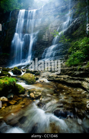 Grande Cascata, Cascade du Guiers, sulle Alpi francesi Foto Stock