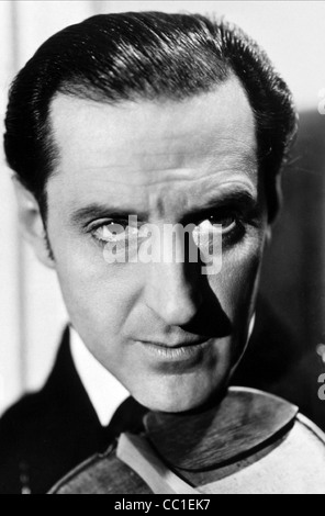 BASIL RATHBONE LE AVVENTURE DI Sherlock Holmes (1939) Foto Stock