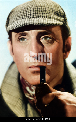 BASIL RATHBONE LE AVVENTURE DI Sherlock Holmes (1939) Foto Stock