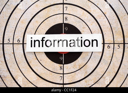 Obiettivo pubblicitario Foto Stock