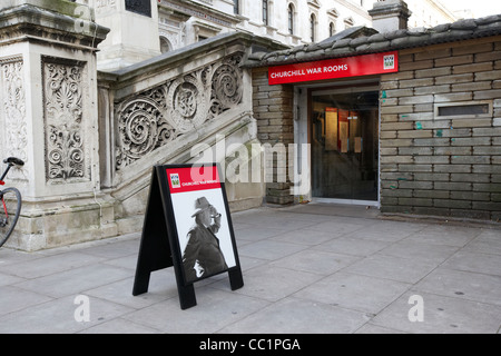 Churchill war rooms whitehall Londra Inghilterra Regno Unito Regno Unito Foto Stock