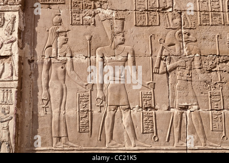 Lavoro di soccorso al Tempio Romano di Deir el-Hagar, Dakhla Oasis, deserto occidentale d'Egitto Foto Stock