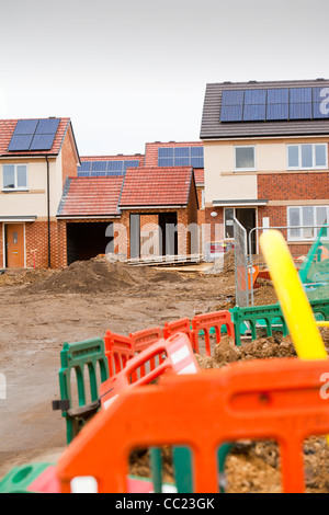 Gentoo house builder Hutton luogo allo sviluppo di alloggiamento a Sunderland, UK. Foto Stock