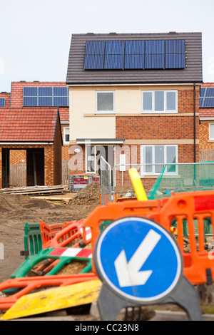 Gentoo house builder Hutton luogo allo sviluppo di alloggiamento a Sunderland, UK. Foto Stock