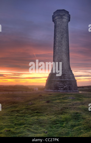 Monumento Hardys nel Dorset. Foto Stock